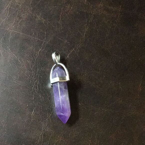 Amethyst, crystal “healing”￼ Stone pendant - Picture 2 of 3